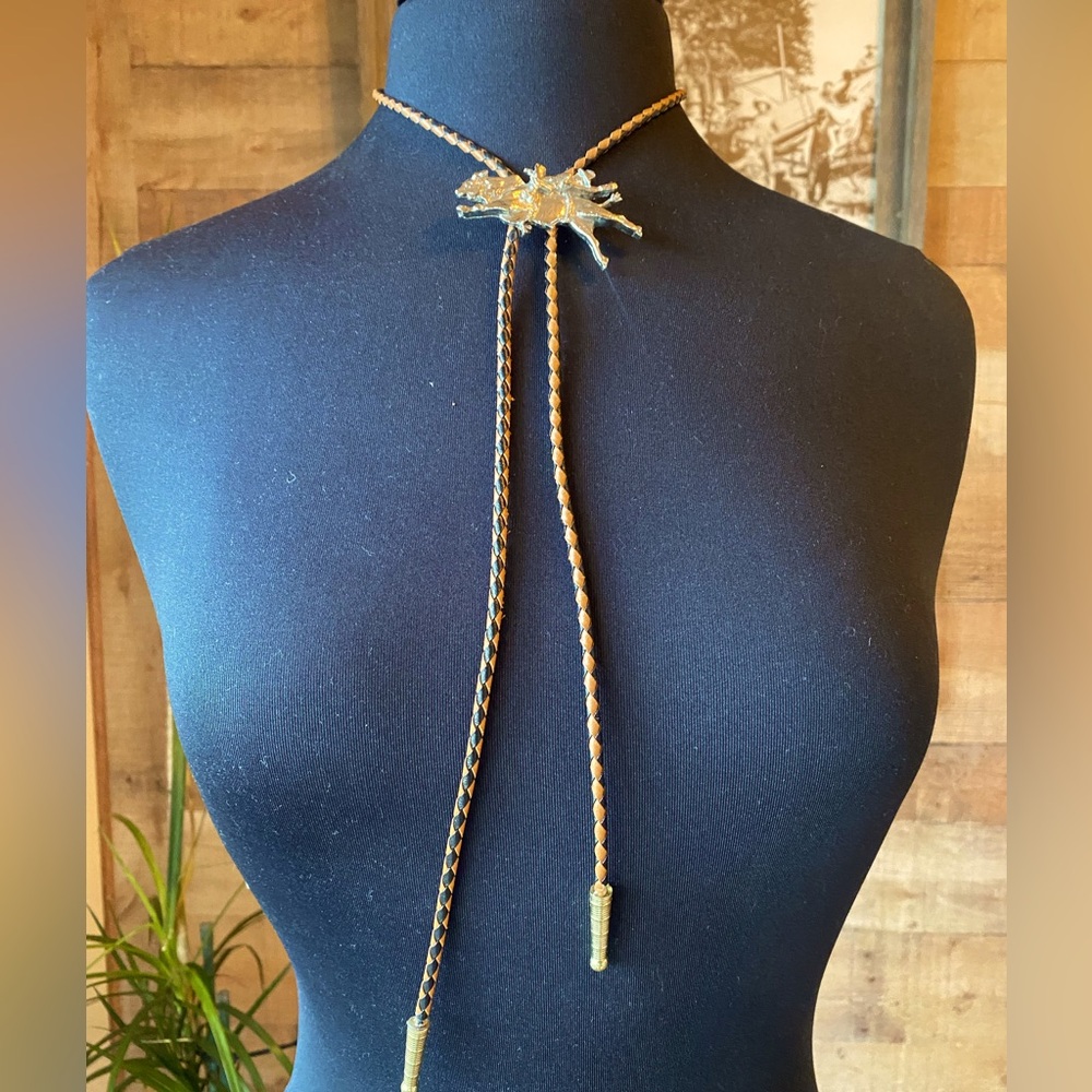Bull Rider Bolo Tie